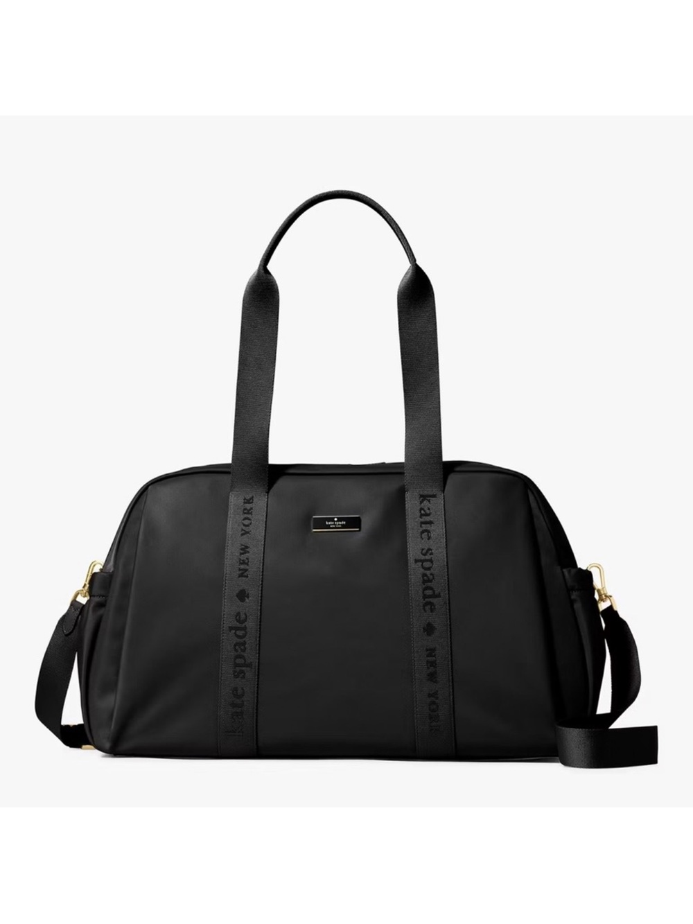 Kate Spade Carter Nylon Weekender Bag Black